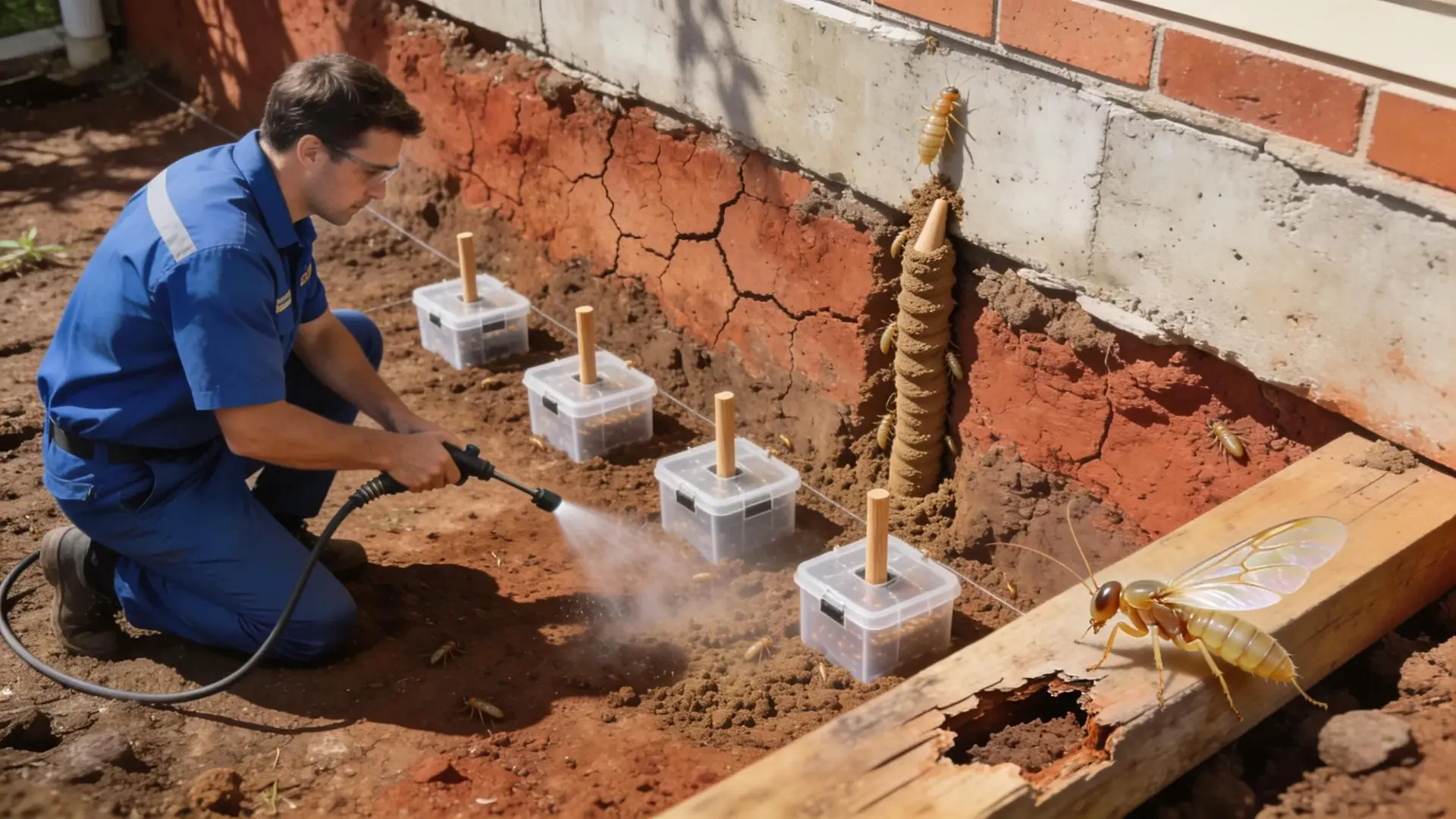 Effective termite treatment methods with baiting systems and chemical barriers in Melbourne